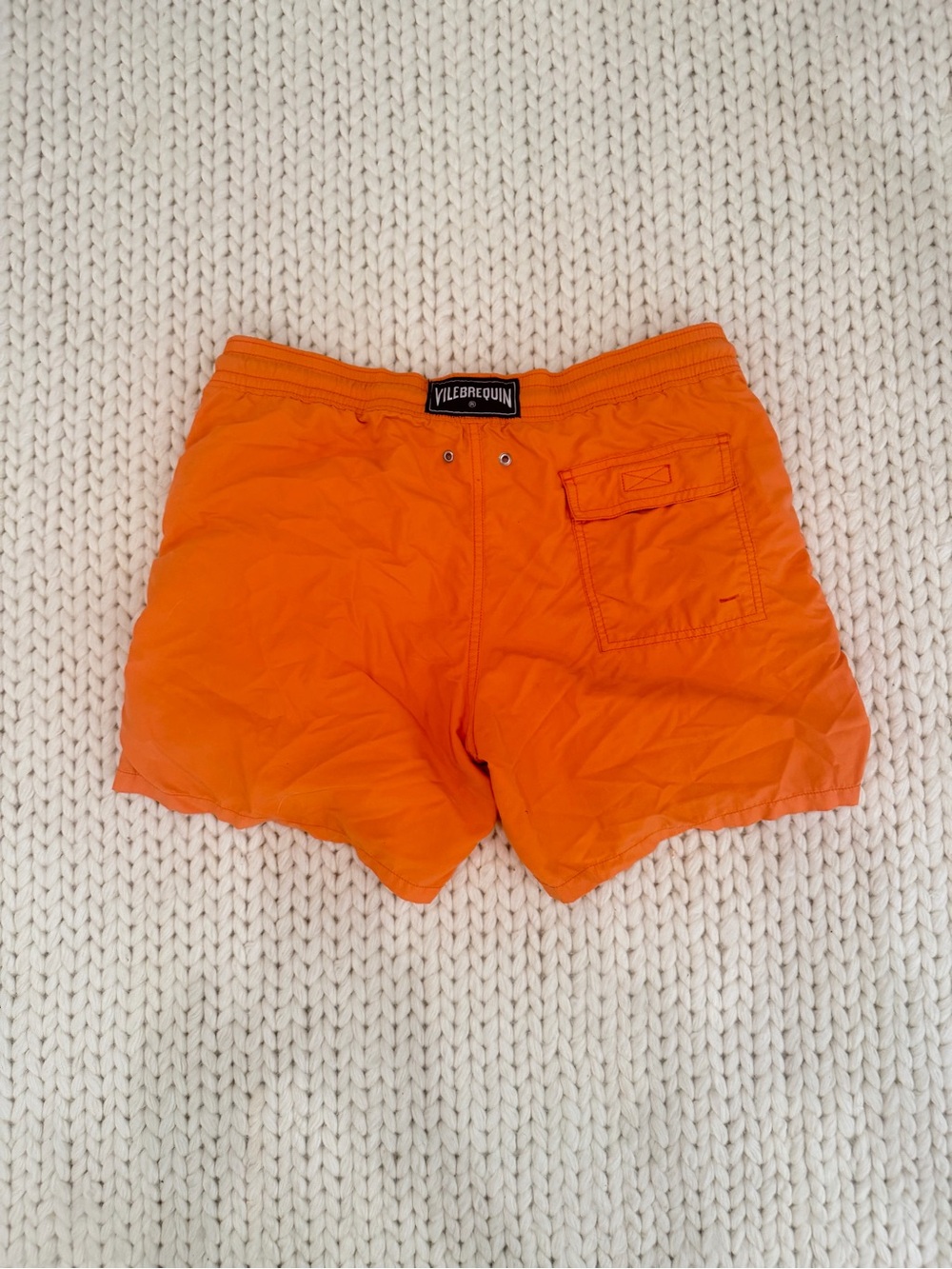 Vilebrequin Men’s Bright Orange Swim Trunks